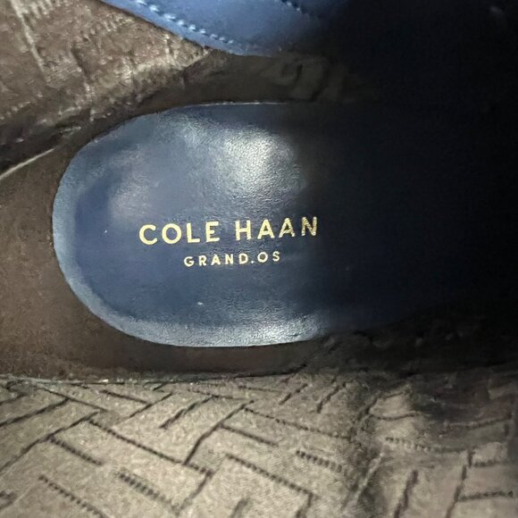 Cole Haan Womens Cassidy Strap Ankle Booties Blue Leather Block Heel size 9 - Picture 13 of 16